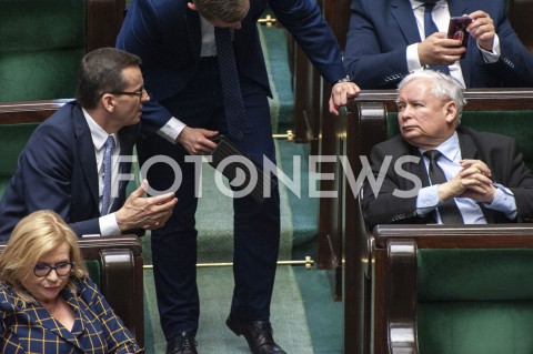  02.06.2020 WARSZAWA SEJM<br />
POSIEDZENIE SEJMU<br />
N/Z PREZES JAROSLAW KACZYNSKI PREMIER MATEUSZ MORAWIECKI<br />
 