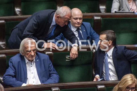  02.06.2020 WARSZAWA SEJM<br />
POSIEDZENIE SEJMU<br />
N/Z PREMIER MATEUSZ MORAWIECKI RYSZARD TERLECKI KRZYSZTOF TCHORZEWSKI WALDEMAR ANDZEL<br />
 