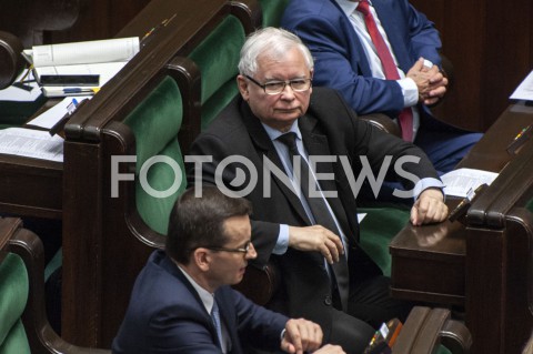  02.06.2020 WARSZAWA SEJM<br />
POSIEDZENIE SEJMU<br />
N/Z PREZES JAROSLAW KACZYNSKI PREMIER MATEUSZ MORAWIECKI<br />
 