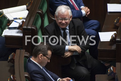  02.06.2020 WARSZAWA SEJM<br />
POSIEDZENIE SEJMU<br />
N/Z PREZES JAROSLAW KACZYNSKI PREMIER MATEUSZ MORAWIECKI<br />
 