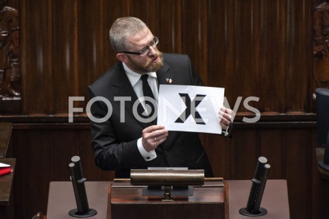  02.06.2020 WARSZAWA SEJM<br />
POSIEDZENIE SEJMU<br />
N/Z GRZEGORZ BRAUN<br />
 