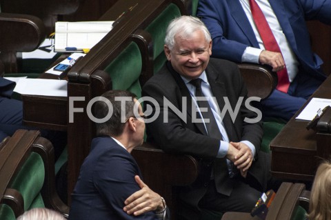  02.06.2020 WARSZAWA SEJM<br />
POSIEDZENIE SEJMU<br />
N/Z PREZES JAROSLAW KACZYNSKI PREMIER MATEUSZ MORAWIECKI<br />
 