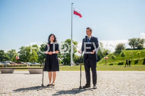 04.06.2020 - GDANSK<br />
WIZYTA RAFALA TRZASKOWSKIEGO W GDANSKU<br />
N/Z RAFAL TRZASKOWSKI ALEKSANDRA DULKIEWICZ<br />
 