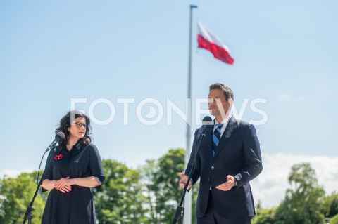  04.06.2020 - GDANSK<br />
WIZYTA RAFALA TRZASKOWSKIEGO W GDANSKU<br />
N/Z RAFAL TRZASKOWSKI ALEKSANDRA DULKIEWICZ<br />
 