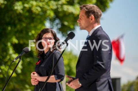  04.06.2020 - GDANSK<br />
WIZYTA RAFALA TRZASKOWSKIEGO W GDANSKU<br />
N/Z RAFAL TRZASKOWSKI ALEKSANDRA DULKIEWICZ<br />
 