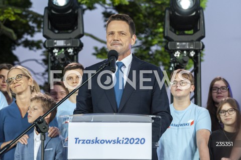  12.07.2020 WARSZAWA<br />
WIECZOR WYBORCZY RAFALA TRZASKOWSKIEGO <br />
Rafal Trzaskowski's electoral evening in Warsaw, Poland <br />
N/Z RAFAL TRZASKOWSKI<br />
 