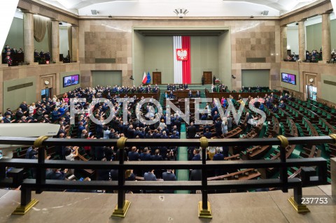  06.08.2020 WARSZAWA SEJM <br />
ZAPRZYSIEZENIE PREZYDENTA RP ANDRZEJA DUDY PRZED ZGROMADZENIEM NARODOWYM NA II KADENCJE <br />
Poland's President Andrzej Duda swearing-in ceremony in Warsaw<br />
N/Z SALA POSIEDZEN WIDOK VIEW POSLOWIE<br />
 