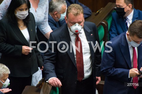  06.08.2020 WARSZAWA SEJM <br />
ZAPRZYSIEZENIE PREZYDENTA RP ANDRZEJA DUDY PRZED ZGROMADZENIEM NARODOWYM NA II KADENCJE <br />
Poland's President Andrzej Duda swearing-in ceremony in Warsaw<br />
N/Z LUKASZ SZUMOWSKI <br />
 