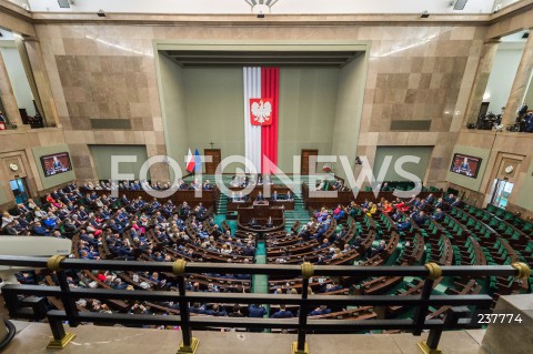  06.08.2020 WARSZAWA SEJM <br />
ZAPRZYSIEZENIE PREZYDENTA RP ANDRZEJA DUDY PRZED ZGROMADZENIEM NARODOWYM NA II KADENCJE <br />
Poland's President Andrzej Duda swearing-in ceremony in Warsaw<br />
N/Z SALA POSIEDZEN WIDOK VIEW POSLOWIE<br />
 