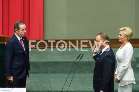 Zaprzysiężenie Prezydenta RP Andrzeja Dudy na II kadencję w Warszawie