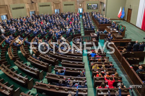  06.08.2020 WARSZAWA SEJM <br />
ZAPRZYSIEZENIE PREZYDENTA RP ANDRZEJA DUDY PRZED ZGROMADZENIEM NARODOWYM NA II KADENCJE <br />
Poland's President Andrzej Duda swearing-in ceremony in Warsaw<br />
N/Z SALA POSIEDZEN POSLOWIE WIDOK VIEW<br />
 