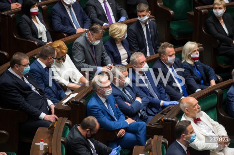  06.08.2020 WARSZAWA SEJM <br />
ZAPRZYSIEZENIE PREZYDENTA RP ANDRZEJA DUDY PRZED ZGROMADZENIEM NARODOWYM NA II KADENCJE <br />
Poland's President Andrzej Duda swearing-in ceremony in Warsaw<br />
N/Z POSLOWIE MINISTROWIE JAN KRZYSZTOF ARDANOWSKI HENRYK KOWALCZYK JANUSZ KORWIN MIKKE JAROSLAW ZIELINSKI BOZENA BORYS SZOPA DARIUSZ PIONTKOWSKI<br />
 