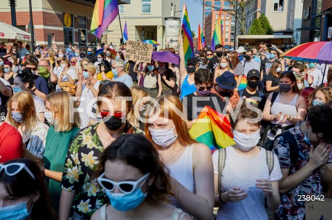 Protest przeciwko przemocy władzy w Gdańsku