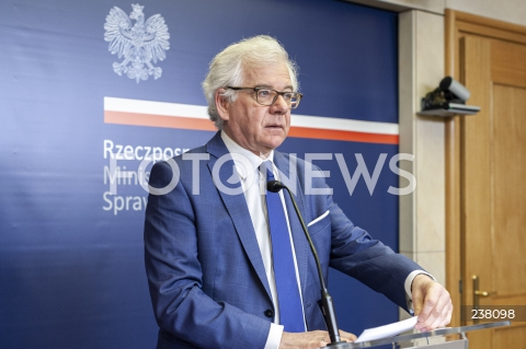  10.08.2020 WARSZAWA MSZ<br />
KONFERENCJA MINISTRA SPRAW ZAGRANICZNYCH<br />
N/Z JACEK CZAPUTOWICZ<br />
 