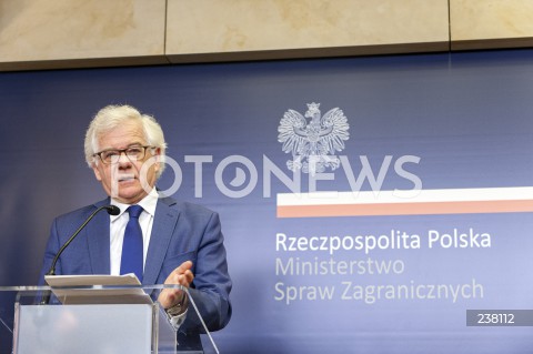  10.08.2020 WARSZAWA MSZ<br />
KONFERENCJA MINISTRA SPRAW ZAGRANICZNYCH<br />
N/Z JACEK CZAPUTOWICZ<br />
 