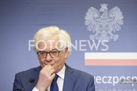  10.08.2020 WARSZAWA MSZ<br />
KONFERENCJA MINISTRA SPRAW ZAGRANICZNYCH<br />
N/Z JACEK CZAPUTOWICZ<br />
 