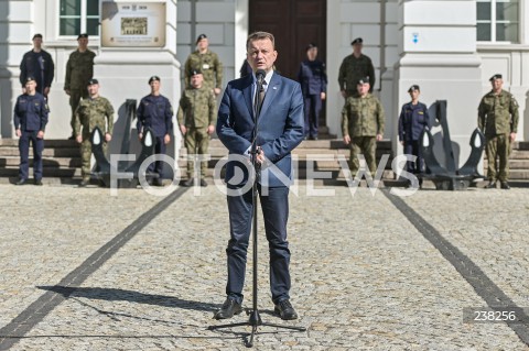  11.08.2020 GDYNIA<br />
KONFERENCJA MINISTRA OBRONY NARODOWEJ W KOMENDZIE MARYNARKI WOJENNEJ W GDYNI NT. PRZYGOTOWAN DO OBCHODOW 81. ROCZNICY WYBUCHU II WOJNY SWIATOWEJ NA WESTERPLATTE <br />
N/Z MARIUSZ BLASZCZAK<br />
 