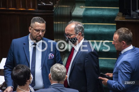  14.08.2020 WARSZAWA SEJM<br />
POSIEDZENIE SEJMU<br />
N/Z WLODZIMIERZ CZARZASTY MARCIN KULASEK<br />
 