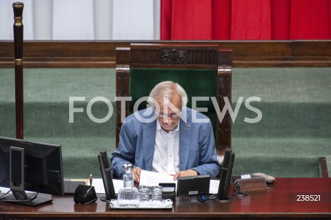  14.08.2020 WARSZAWA SEJM<br />
POSIEDZENIE SEJMU<br />
N/Z RYSZARD TERLECKI<br />
 