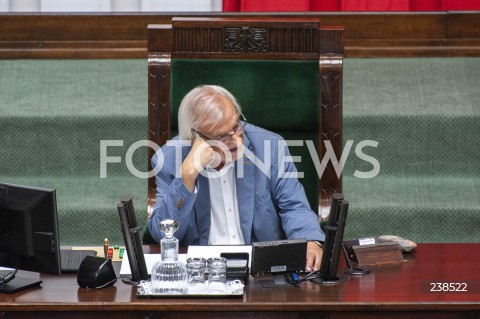  14.08.2020 WARSZAWA SEJM<br />
POSIEDZENIE SEJMU<br />
N/Z RYSZARD TERLECKI<br />
 