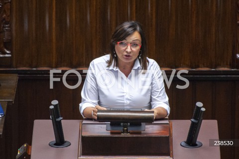  14.08.2020 WARSZAWA SEJM<br />
POSIEDZENIE SEJMU<br />
N/Z MONIKA WIELICHOWSKA<br />
 