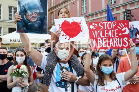 Manifestacja "Solidarni z Białorusią" w Gdańsku