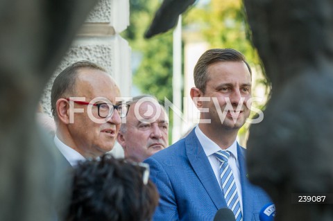  16.08.2020 RZESZOW <br />
KONFERENCJA PRASOWA PREZESA PSL W RZESZOWIE<br />
N/Z WLADYSLAW KOSINIAK KAMYSZ MIECZYSLAW KASPRZAK <br />
 