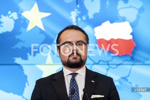  19.08.2020 WARSZAWA KPRM<br />
KONFERENCJA PREMIERA PO ZAKONCZENIU SZCZYTU UNII EUROPEJSKIEJ<br />
N/Z PAWEL JABLONSKI<br />
 