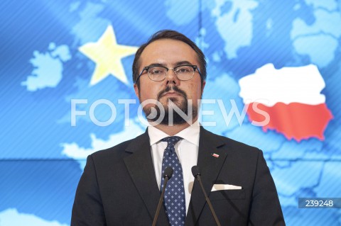  19.08.2020 WARSZAWA KPRM<br />
KONFERENCJA PREMIERA PO ZAKONCZENIU SZCZYTU UNII EUROPEJSKIEJ<br />
N/Z PAWEL JABLONSKI<br />
 