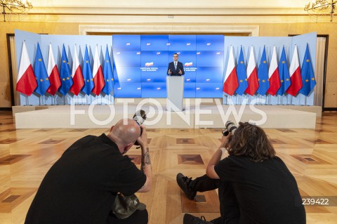  20.08.2020 WARSZAWA KPRM<br />
KONFERENCJA PREZESA RADY MINISTROW<br />
OGLOSZENIE NOWYCH MINISTROW<br />
N/Z PREMIER MATEUSZ MORAWIECKI<br />
 