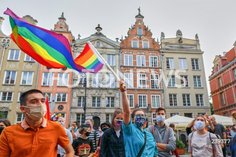 Protest "Jestem LGBT" w Gdańsku