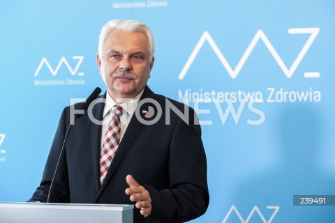  27.08.2020 WARSZAWA<br />
KONFERENCJA MINISTRA ZDROWIA<br />
N/Z WALDEMAR KRASKA<br />
 