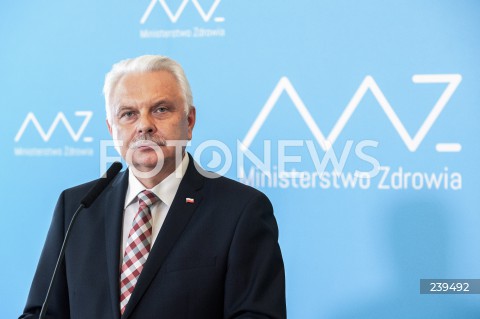  27.08.2020 WARSZAWA<br />
KONFERENCJA MINISTRA ZDROWIA<br />
N/Z WALDEMAR KRASKA<br />
 