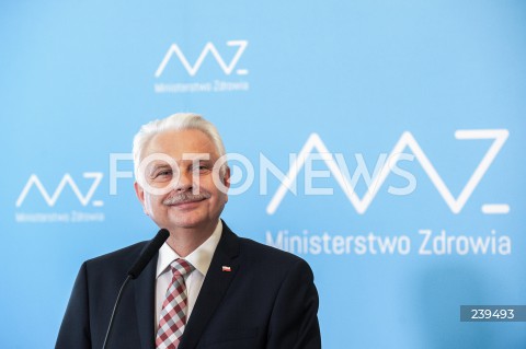  27.08.2020 WARSZAWA<br />
KONFERENCJA MINISTRA ZDROWIA<br />
N/Z WALDEMAR KRASKA<br />
 