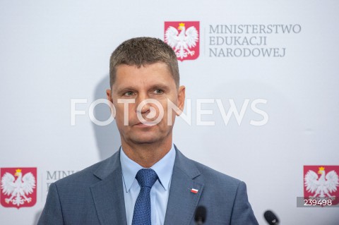  27.08.2020 WARSZAWA<br />
KONFERENCJA MINISTRA EDUKACJI<br />
N/Z DARIUSZ PIONTKOWSKI<br />
 