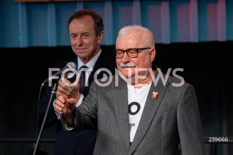  31.08.2020 GDANSK<br />
OBCHODY 40. ROCZNICY POROZUMIEN SIERPNIOWYCH W GDANSKU<br />
N/Z TOMASZ GRODZKI LECH WALESA<br />
 