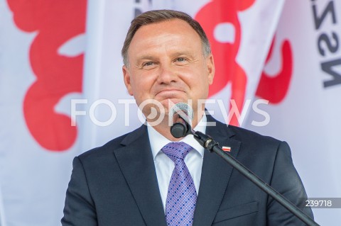  31.08.2020 GDANSK<br />
OBCHODY 40. ROCZNICY POROZUMIEN SIERPNIOWYCH W GDANSKU<br />
N/Z PREZYDENT RP ANDRZEJ DUDA<br />
 