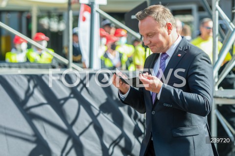  31.08.2020 GDANSK<br />
OBCHODY 40. ROCZNICY POROZUMIEN SIERPNIOWYCH W GDANSKU<br />
N/Z PREZYDENT RP ANDRZEJ DUDA<br />
 