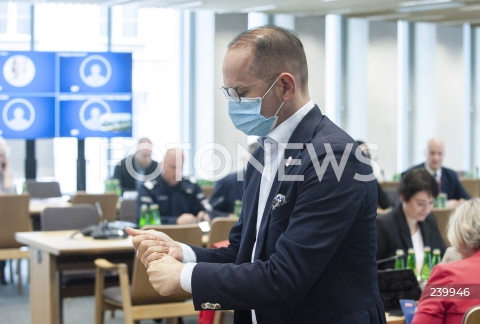  02.09.2020 WARSZAWA SEJM<br />
POSIEDZENIE KOMISJI MSWIA NA TEMAT ZATRZYMANIA MARGOT<br />
N/Z MICHAL SZCZERBA<br />
 