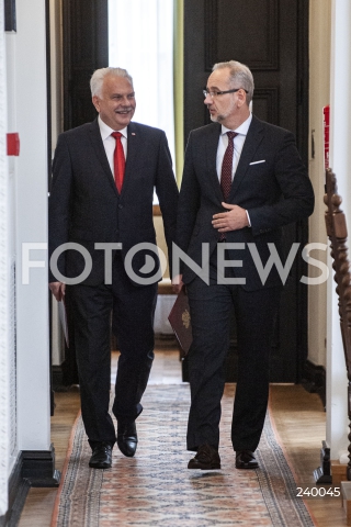  03.09.2020 WARSZAWA MZ<br />
KONFERENCJA W MINISTERSTWIE ZDROWIA<br />
N/Z ADAM NIEDZIELSKI WALDEMAR KRASKA<br />
 