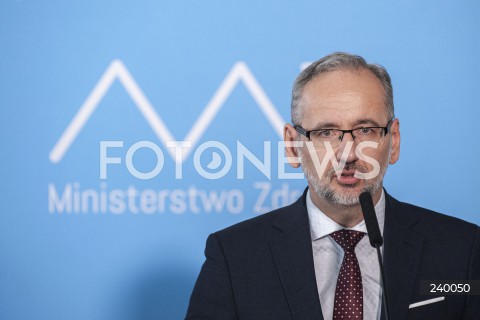  03.09.2020 WARSZAWA MZ<br />
KONFERENCJA W MINISTERSTWIE ZDROWIA<br />
N/Z ADAM NIEDZIELSKI<br />
 