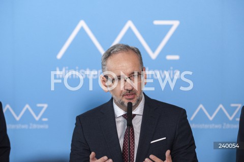  03.09.2020 WARSZAWA MZ<br />
KONFERENCJA W MINISTERSTWIE ZDROWIA<br />
N/Z ADAM NIEDZIELSKI<br />
 