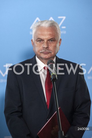  03.09.2020 WARSZAWA MZ<br />
KONFERENCJA W MINISTERSTWIE ZDROWIA<br />
N/Z WALDEMAR KRASKA<br />
 