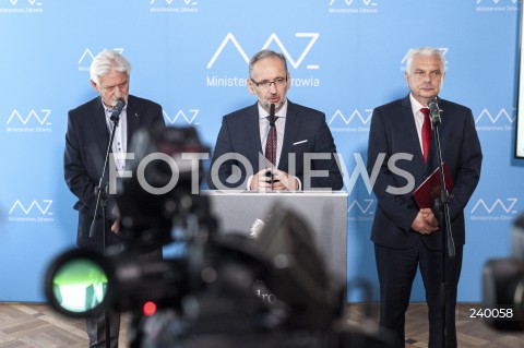 Konferencja w Ministerstwie Zdrowia w Warszawie