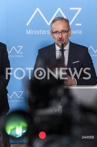  03.09.2020 WARSZAWA MZ<br />
KONFERENCJA W MINISTERSTWIE ZDROWIA<br />
N/Z ADAM NIEDZIELSKI<br />
 