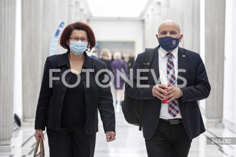  20.10.2020 WARSZAWA SEJM<br />
POSIEDZENIE SEJMU<br />
N/Z MARIUSZ GOSEK MARIA KUROWSKA<br />
 