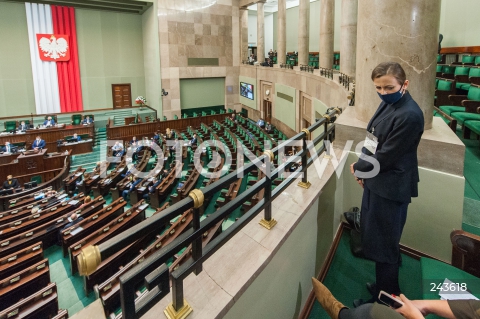  22.10.2020 WARSZAWA SEJM <br />
POSIEDZENIE SEJMU <br />
KANDYDATKA NA RZECZNIKA PRAW OBYWATELSKICH<br />
N/Z ZUZANNA RUDZINSKA - BLUSZCZ<br />
 