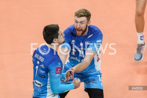  17.11.2020 RZESZOW <br />
SIATKOWKA MEZCZYZN <br />
PLUSLIGA SEZON 2020/2021 <br />
PLUS LIGA POLISH MEN VOLLEYBALL LEAGUE <br />
MECZ ASSECO RESOVIA - SLEPSK MALOW SUWALKI <br />
N/Z CEZARY SAPINSKI MARCIN WALINSKI RADOSC EMOCJE <br />
 