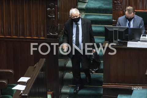  09.12.2020 WARSZAWA SEJM<br />
POSIEDZENIE SEJMU<br />
N/Z JAROSLAW KACZYNSKI<br />
 