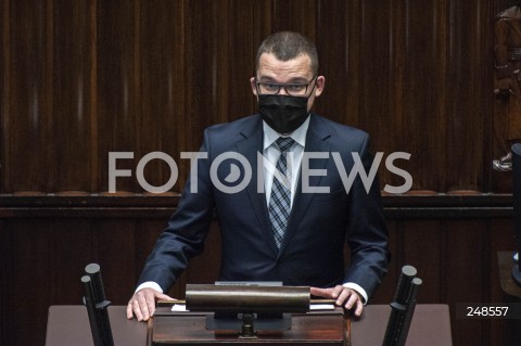  21.01.2021 WARSZAWA SEJM<br />
POSIEDZENIE SEJMU<br />
N/Z PAWEL SZEFERNAKER<br />
 